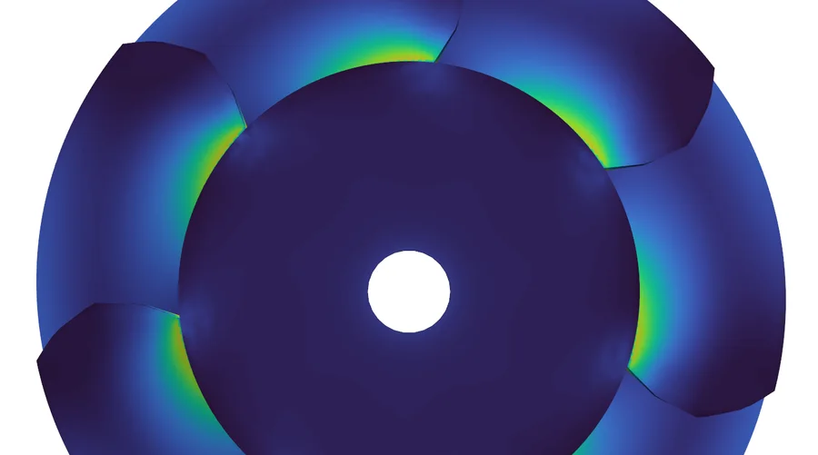 FEA stress analysis of SINDFAN mining fan impeller